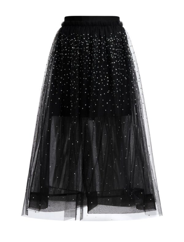 Bcbg Tulle Sparkle Midi Skirt - Image 8