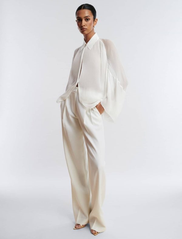 Bcbg Wide-Leg Creased Trouser - Image 3