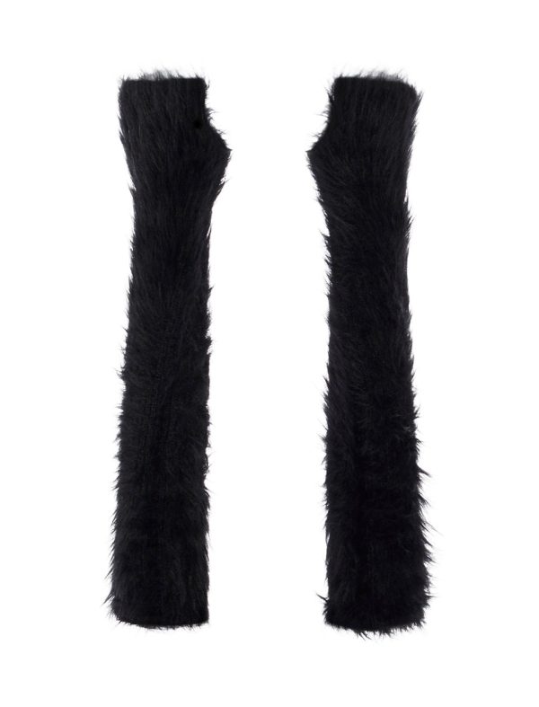 Bcbg Fingerless Opera Gloves Black Beauty