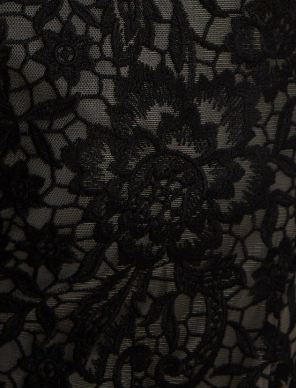 Bcbg Tallulah Lace Mini Dress Black Beauty - Image 7