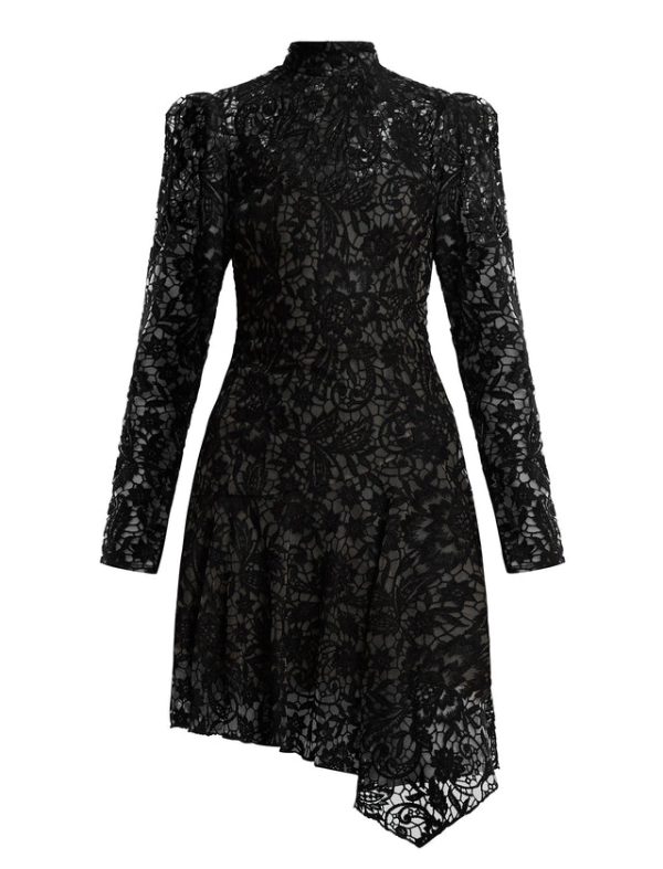 Bcbg Tallulah Lace Mini Dress Black Beauty - Image 8