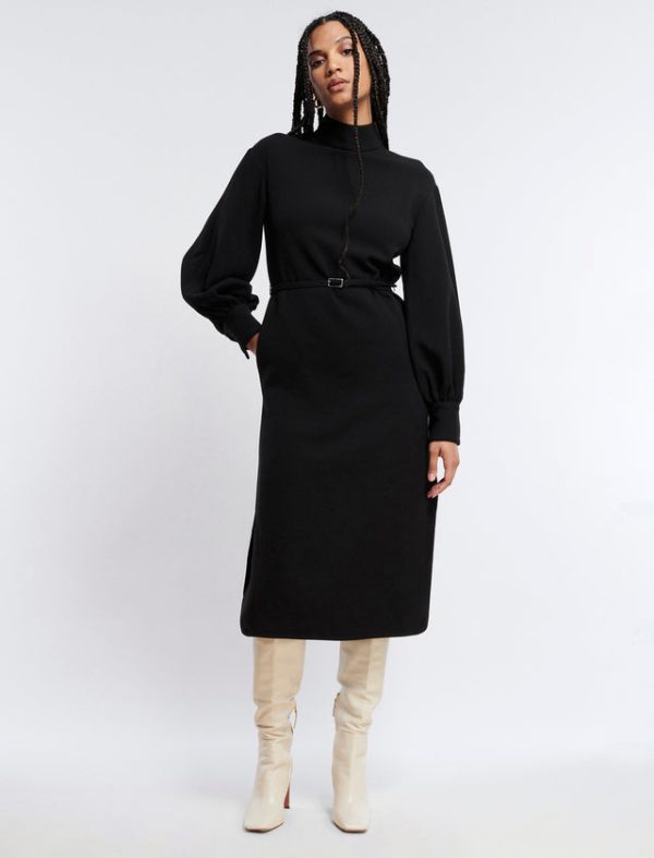 Bcbg Skai Midi Dress Black Beauty - Image 2