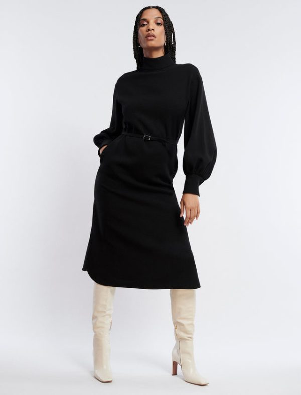 Bcbg Skai Midi Dress Black Beauty - Image 5