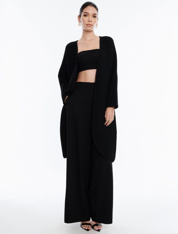 Bcbg Long Cardigan Sweater Black - Image 2