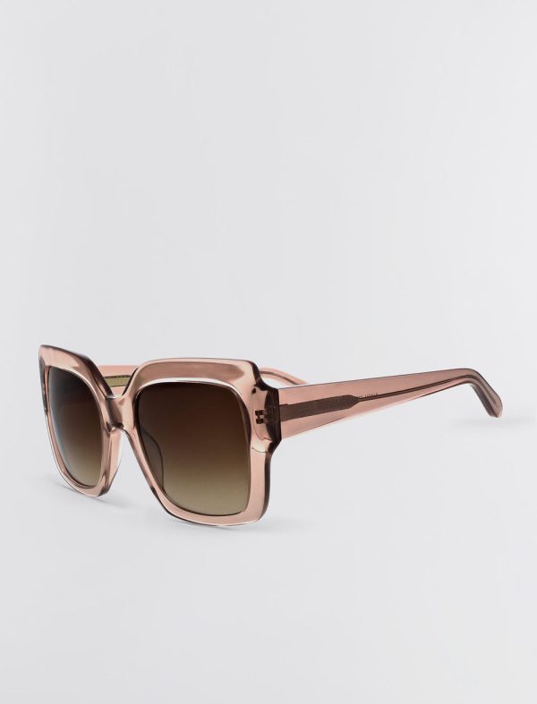 Bcbg Signature Square Sunglasses Crystal Blush