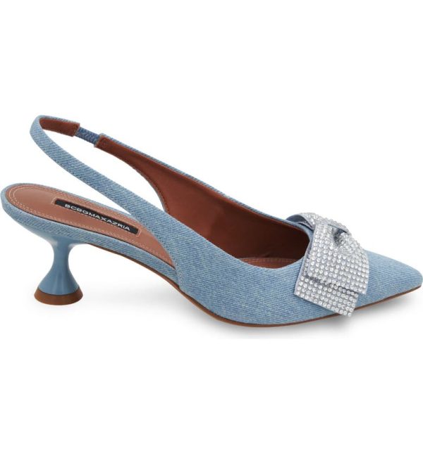 Bcbg Archie Pointed Toe Slingback Pump Denim - Image 3