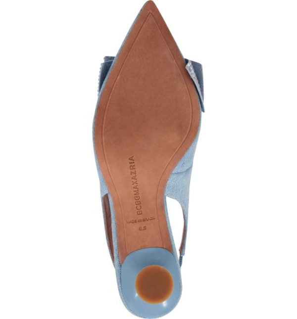 Bcbg Archie Pointed Toe Slingback Pump Denim - Image 6