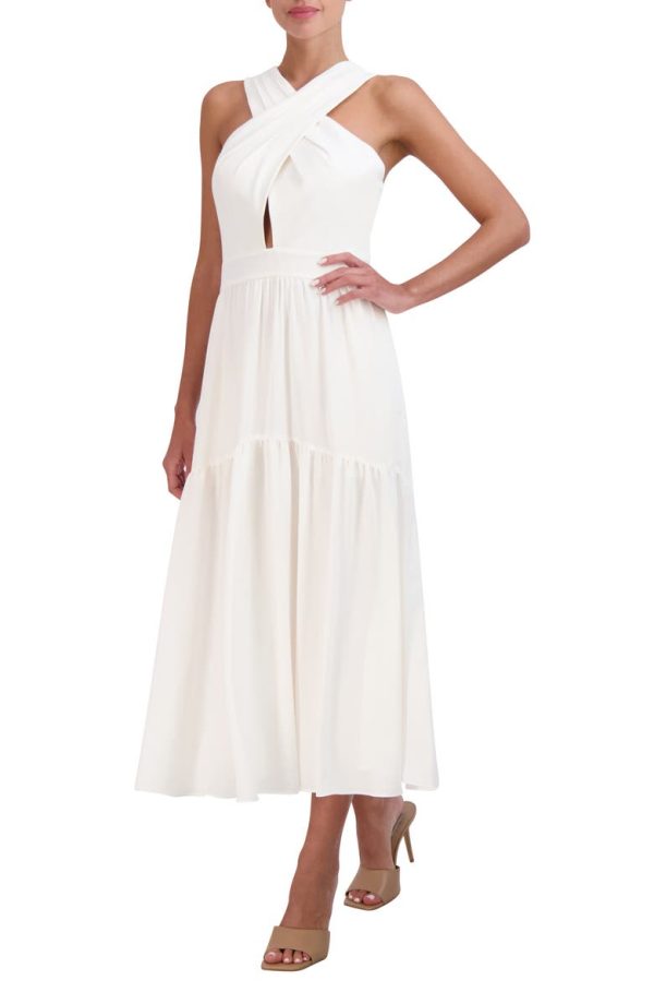 Bcbg Sleeveless A-Line Dress Gardenia - Image 3