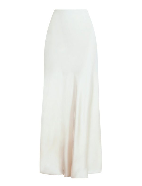 Bcbg Satin Maxi Skirt Champagne - Image 7