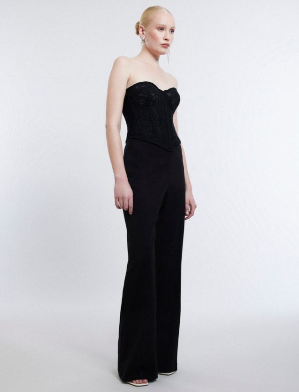 Bcbg Strapless Bustier Top Black - Image 3