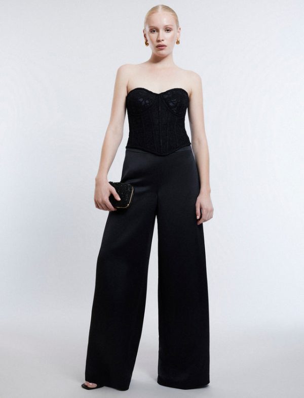 Bcbg Strapless Bustier Top Black - Image 5