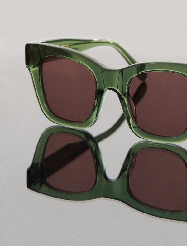 Bcbg Modern Muse Square Sunglasses Sage - Image 5