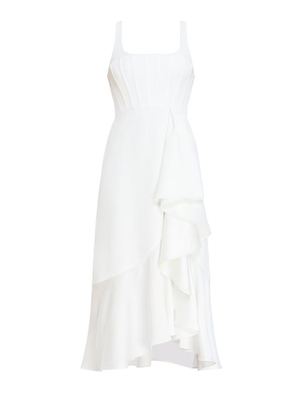 Bcbg Alloria Sleeveless Cocktail Dress Gardenia - Image 7