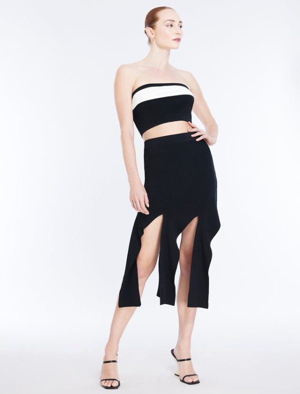 Bcbg Frangella Knit Skirt Black - Image 6