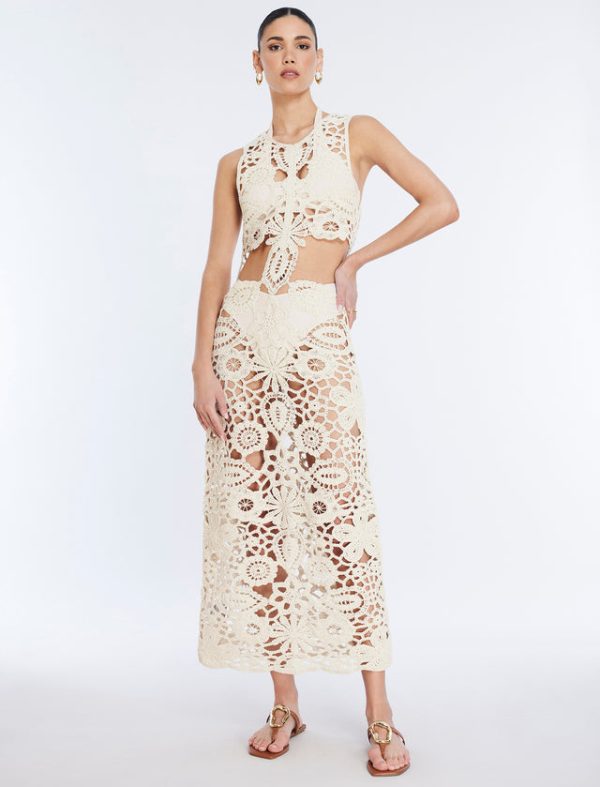 Bcbg Rafaela Lace Dress Natural - Image 5