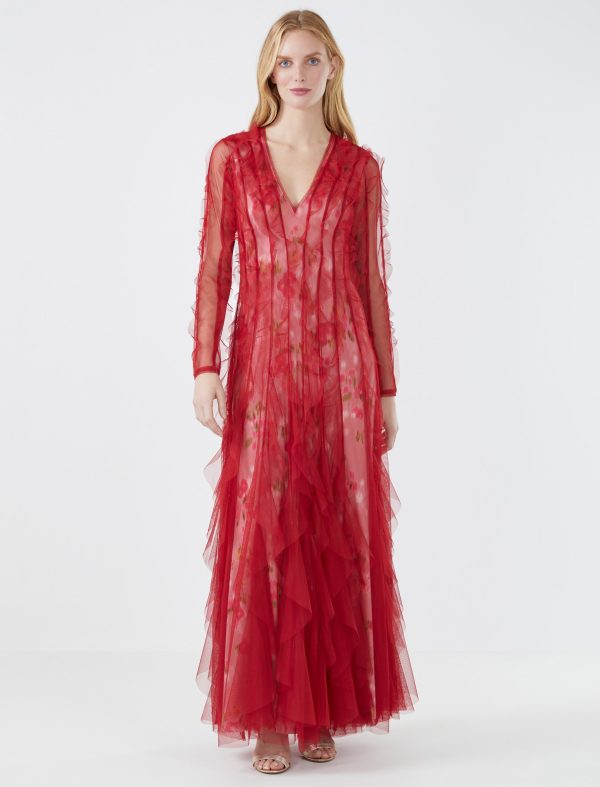 Bcbg Aleks Ruffle Evening Gown - Image 2