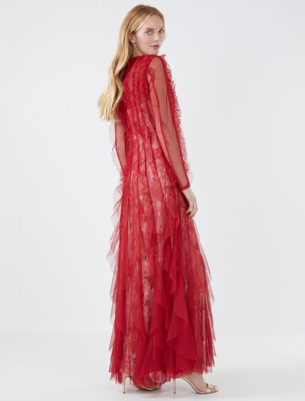 Bcbg Aleks Ruffle Evening Gown - Image 4