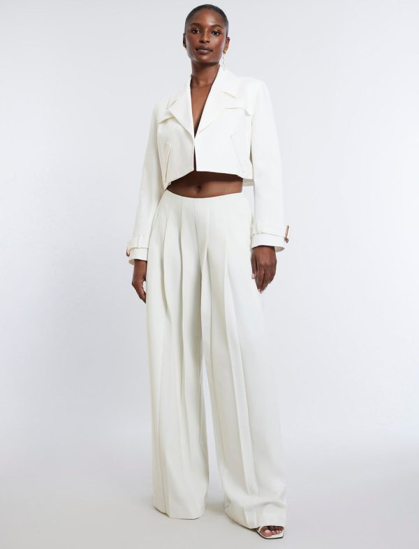 Bcbg Wide-Leg Pleated Pant - Image 3