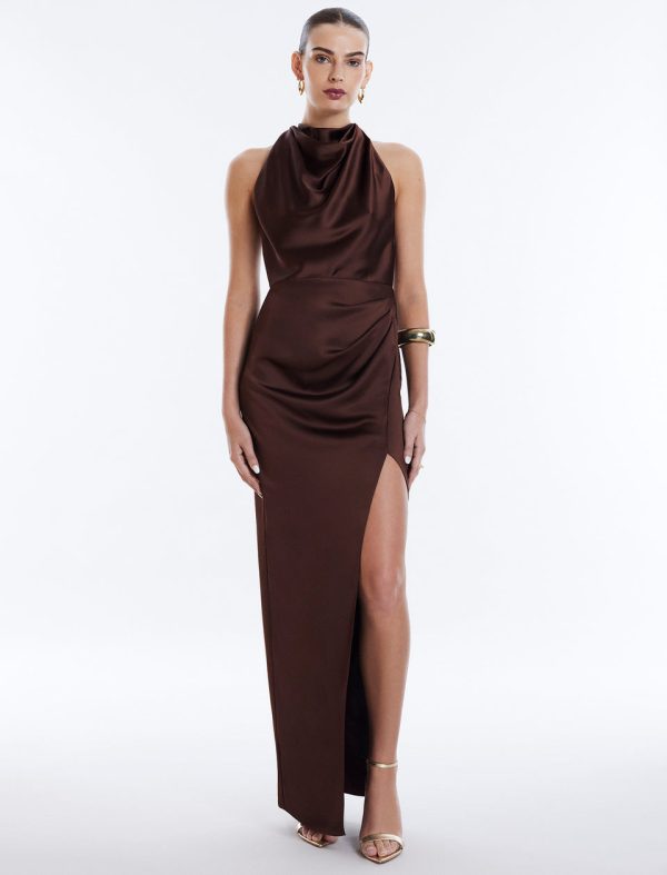 Bcbg Allison Cowl Neck Evening Gown