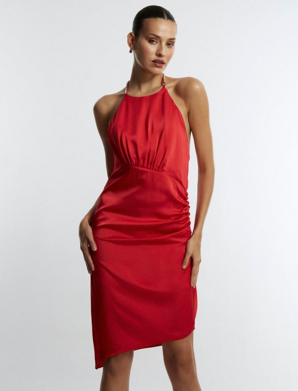 Bcbg Anwen Ruched Mini Dress - Image 3