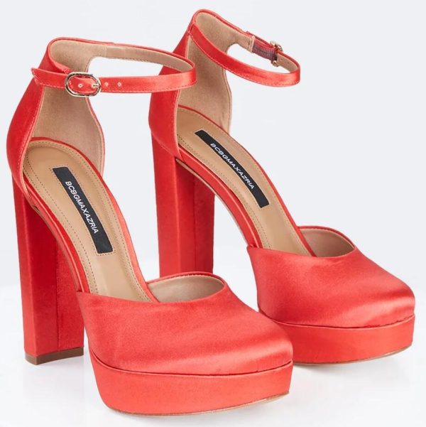 BCBG CICI PLATFORM PUMP HEEL - RED