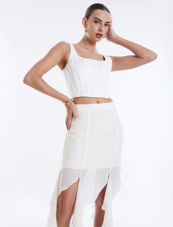 Bcbg Cascading Ruffle Skirt - Image 6