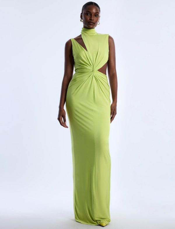 Bcbg 2025 Asymmetrical  Jersey Gown