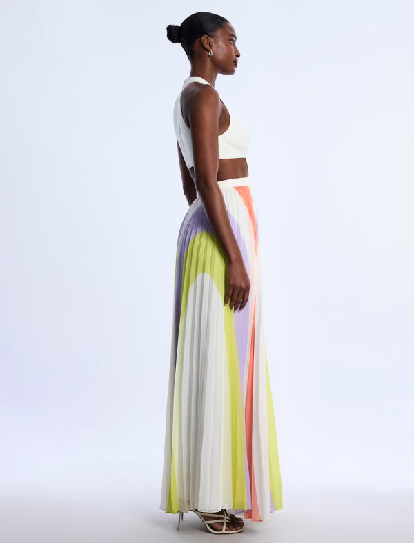 Bcbg 2025 Printed Pleated Cutout Dress - Image 3