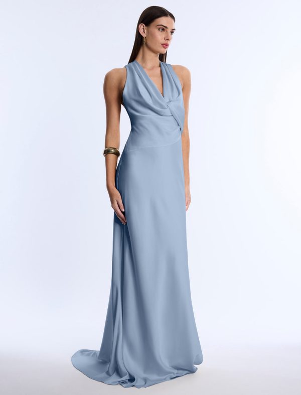 Bcbg 2025 Cowl Neck Halter Gown - Image 4