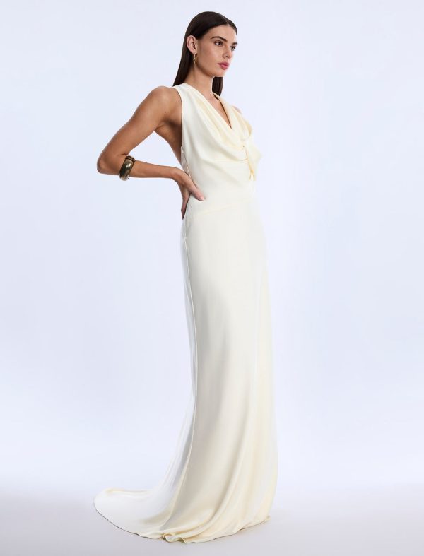 Bcbg 2025 Cowl Neck Halter Gown - Image 3