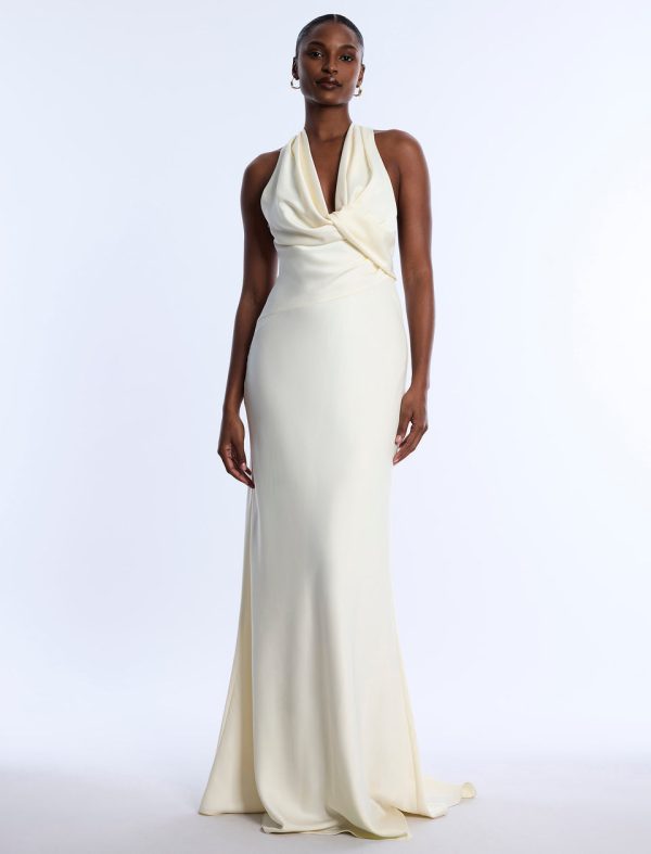 Bcbg 2025 Cowl Neck Halter Gown - Image 7