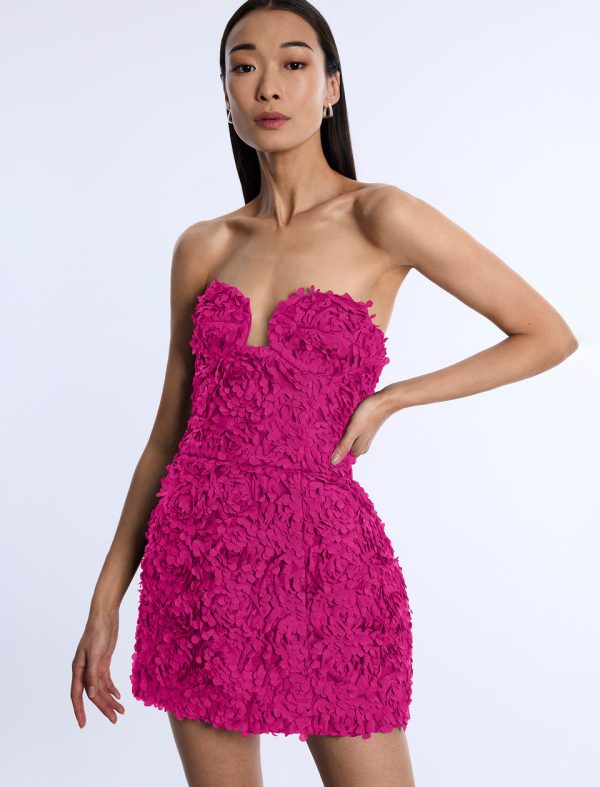 Bcbg 2025 Strapless 3D Floral Dress - Image 5