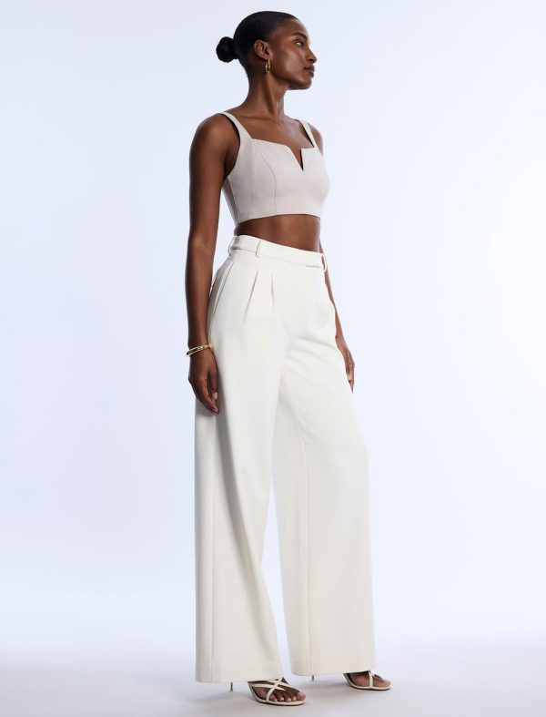 Bcbg 2025 Pleat Front Wide Leg Pant - Image 4