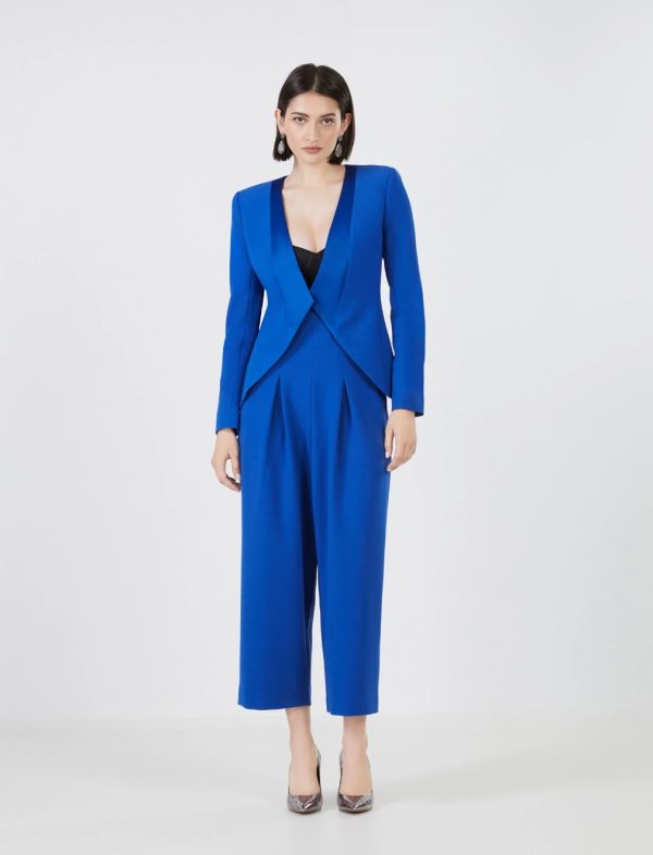 BCBG ALONZO STRUCTURED BLAZER - MAZARINE BLUE