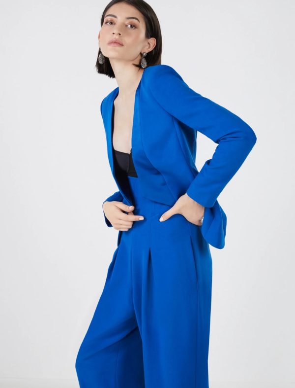 BCBG ALONZO STRUCTURED BLAZER - MAZARINE BLUE - Image 3