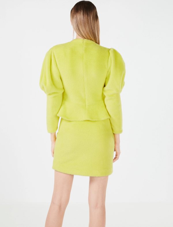 BCBG JAQUETTA SWEATER TOP - SULPHUR SPRING - Image 4