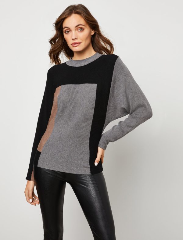 Bcbg Katrina Colorblock Pullover Sweater