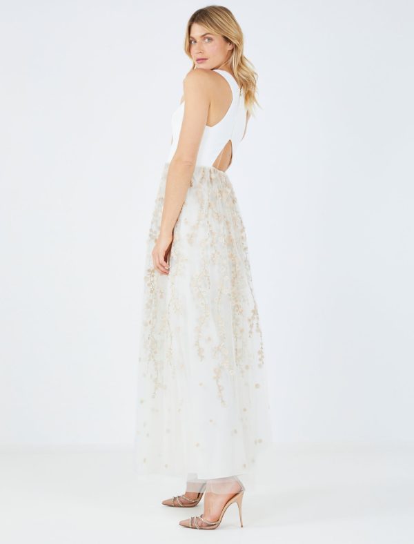 Bcbg Madelyn Floral Embroidered Evening Gown - Image 3