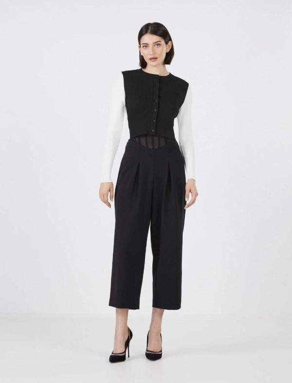 BCBG ARMANDO OPEN BACK CROP CARDIGAN